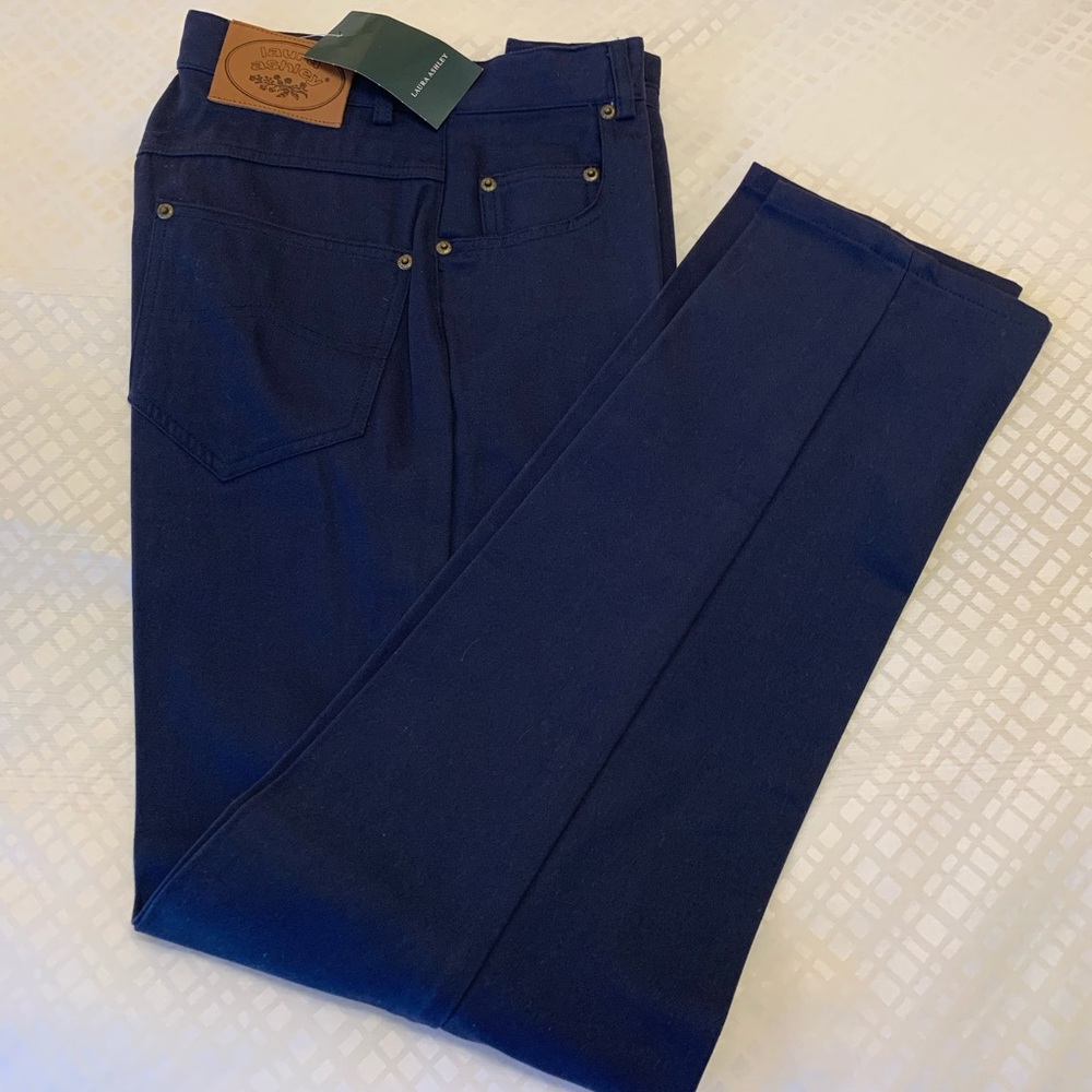 Laura Ashley Dark Navy Jean - Vintage (Size 6)